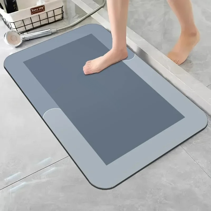 Bamboo Bath Mat - Keset Kamar Mandi dari Tanah Diatom,