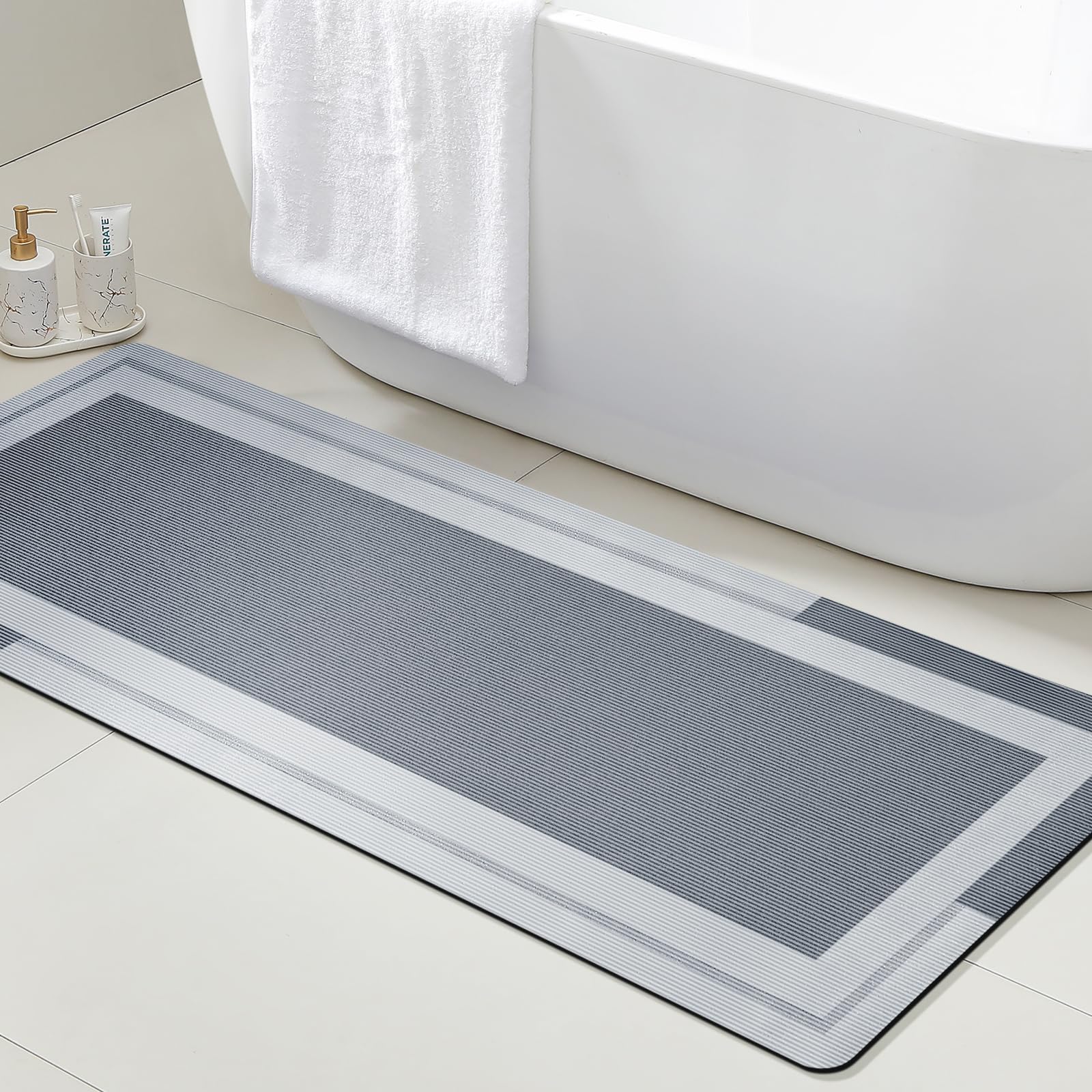 Bamboo Bath Mat - VIKAMA Karpet Kamar Mandi dengan Alas