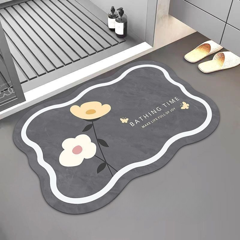 Bamboo Bath Mat - Alas Kaki Kamar Mandi Nordic dari