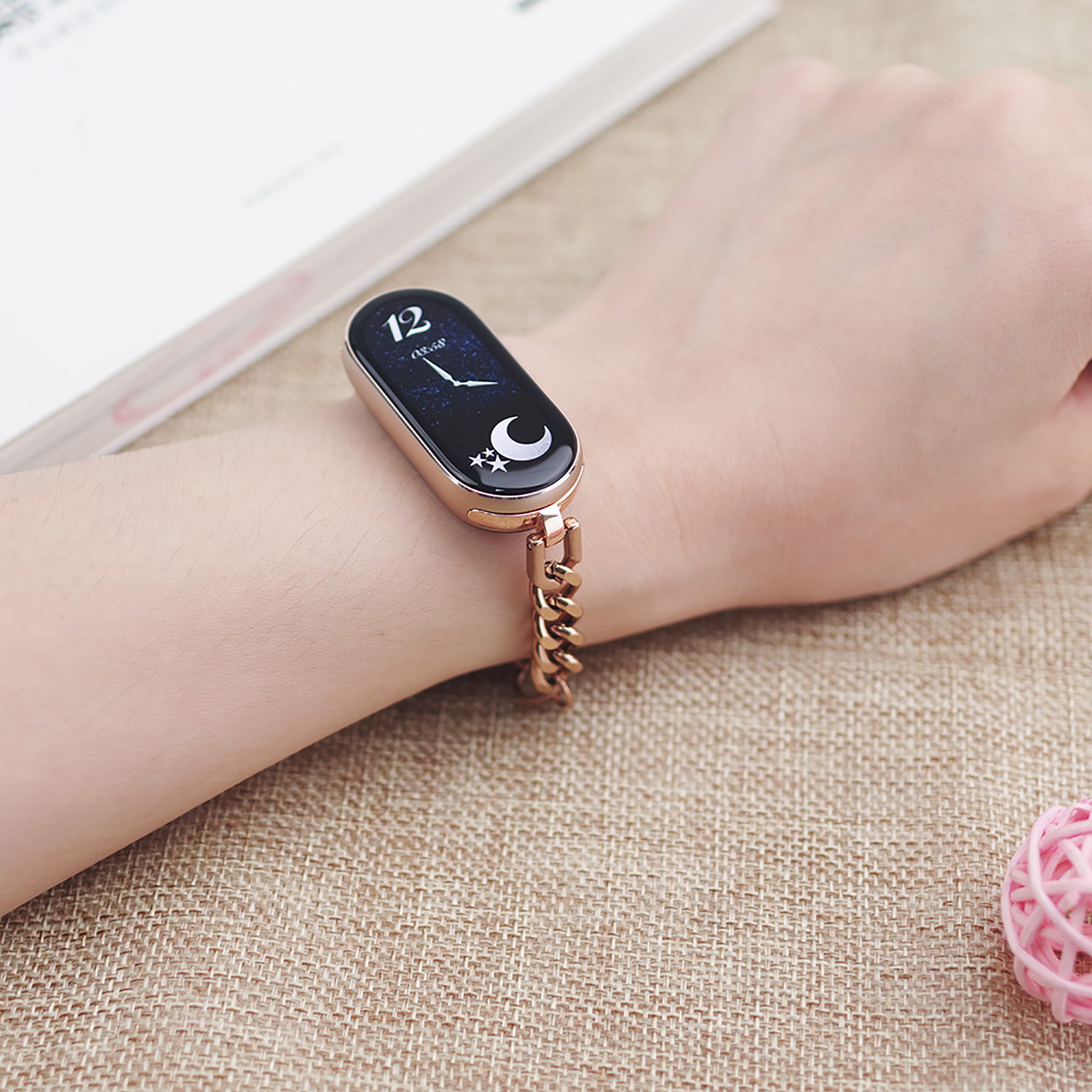 Health Wellness Bracelet - Tali Rantai untuk Mi Band 11,