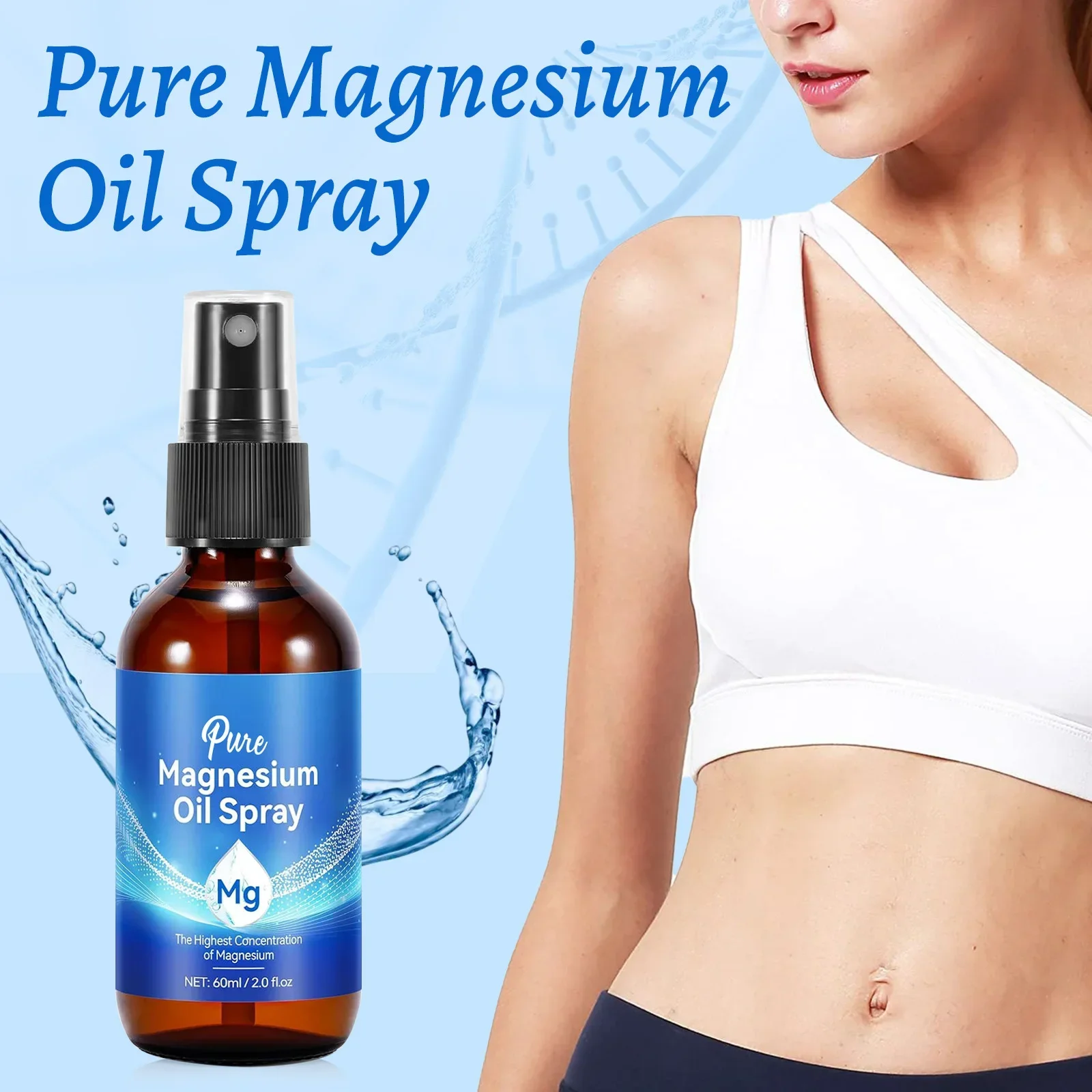 Bath Salts Magnesium - Semprotan Minyak Magnesium 60ml Formula Kaya