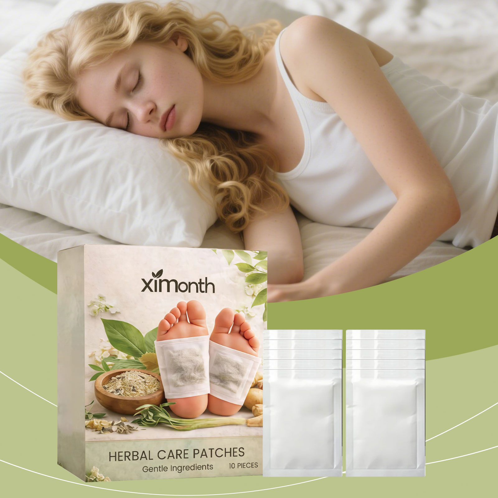 Detox Foot Patch - Koyo Detoksifikasi Herbal Alami untuk Kaki,