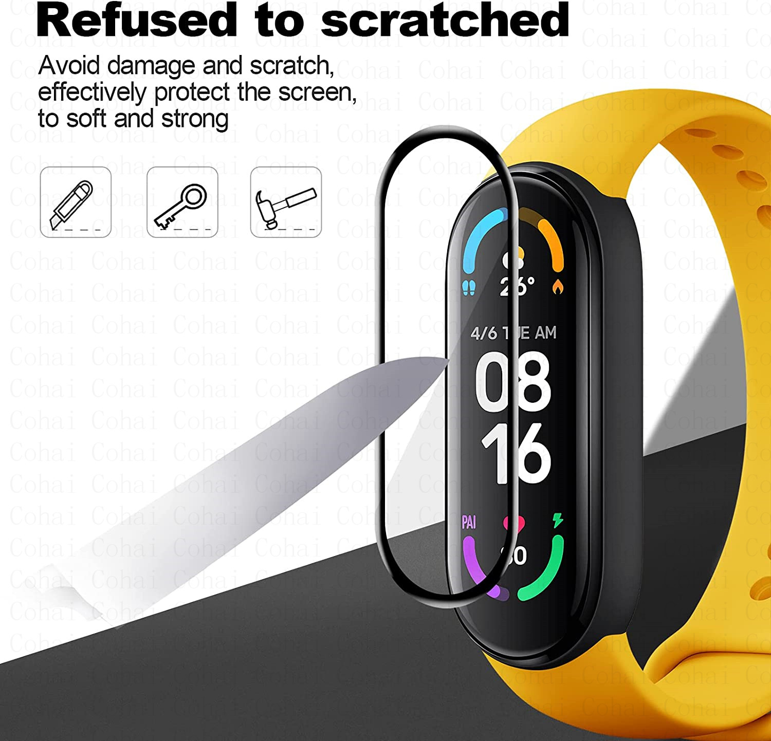 9D Kaca Tempered untuk Xiaomi  - Health Wellness Bracelet ulasan dan harga